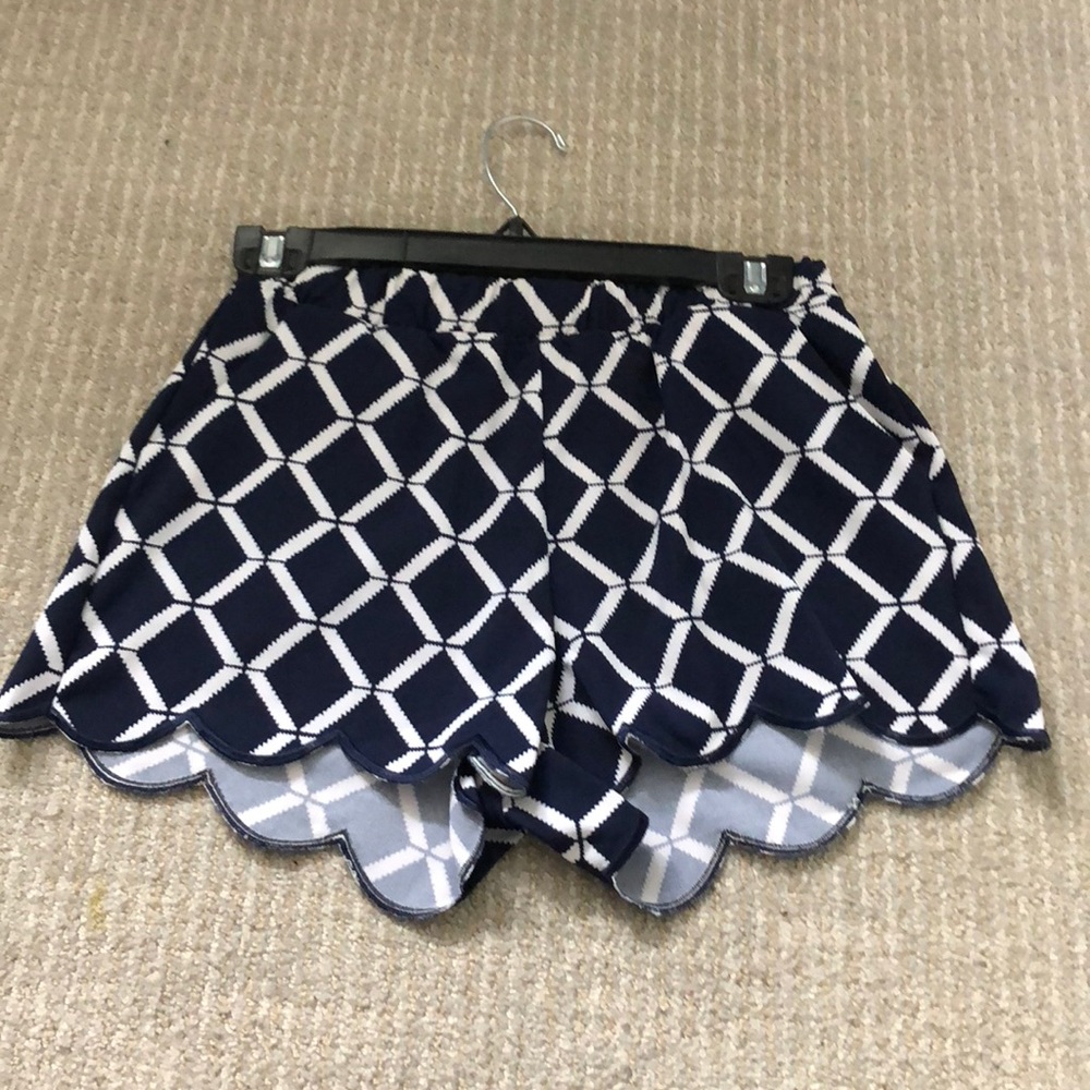 Navy printed shorts